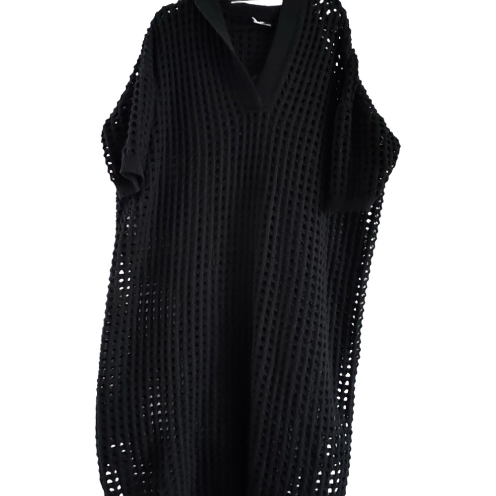 NWOT Lala black crochet dress